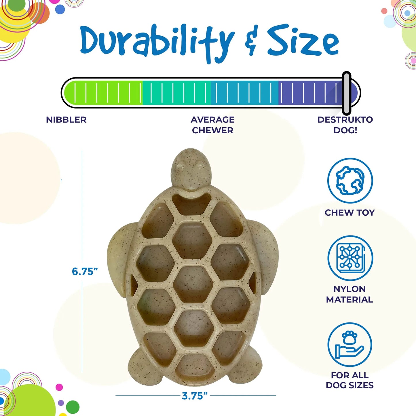 Turtle Nylon Chew Toy