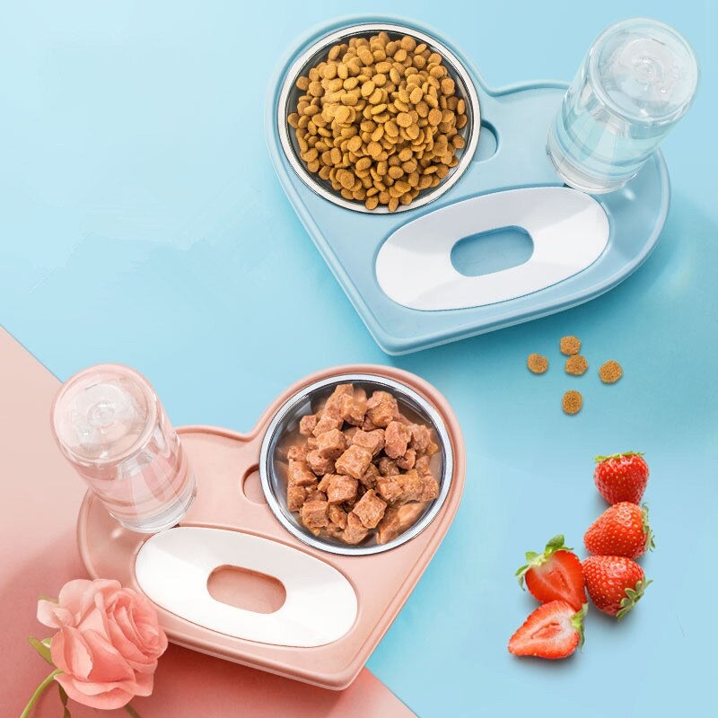 2-in-1 Dog & Cat Feeder Station by HugMyPaws