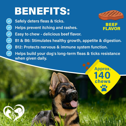Flea and Tick Prevention Chewable Pills