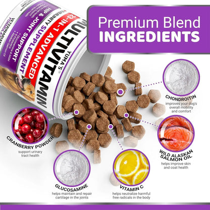 2 Pack Multivitamin Treats for Dogs Made in USA