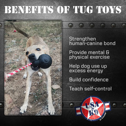 USA-K9 Magnum Skull - Black Magnum Rubber Chew Toy for Extreme Chewers