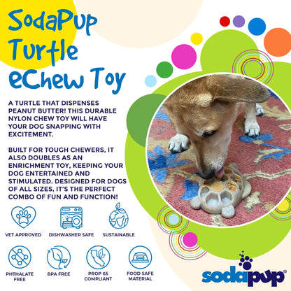 Turtle Nylon Chew Toy - Ultra-Durable Enrichment Toy