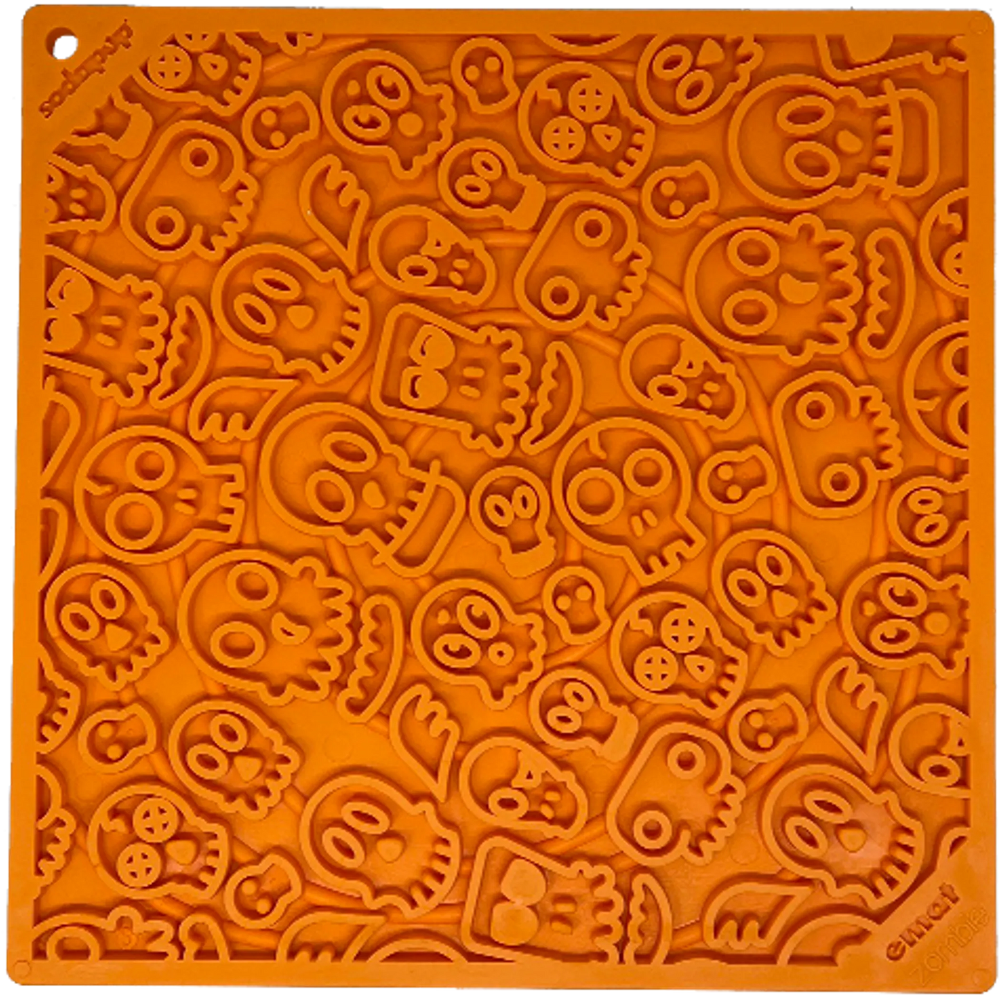 Zombie eMat - Enrichment Lick Mat for Dogs and Cats | Halloween Skull Design