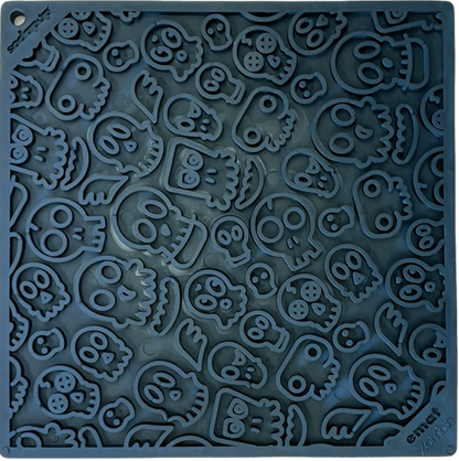 Zombie eMat - Enrichment Lick Mat for Dogs and Cats | Halloween Skull Design