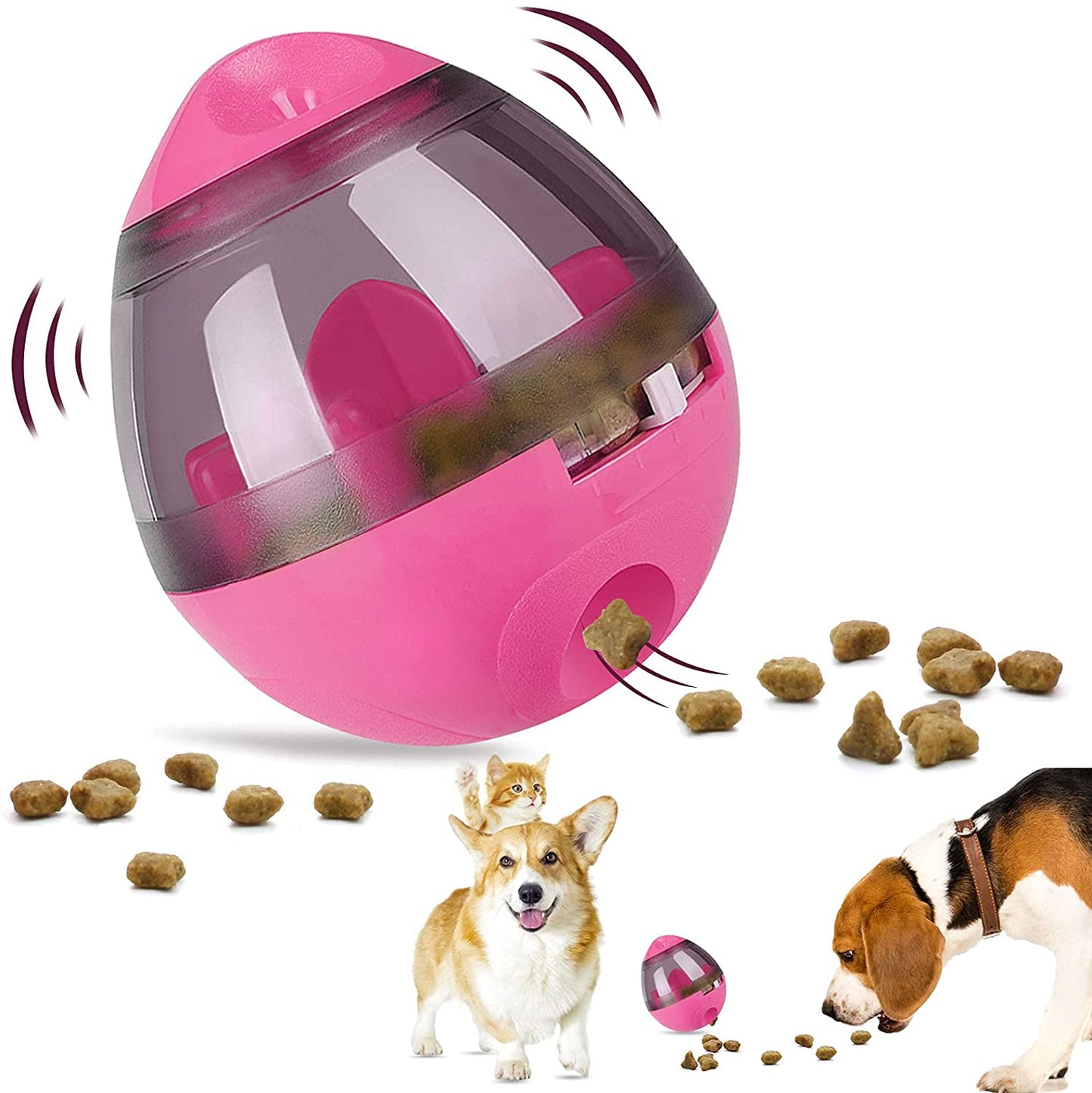 Interactive Pet Treat Ball Food Dispenser by HugMyPaws