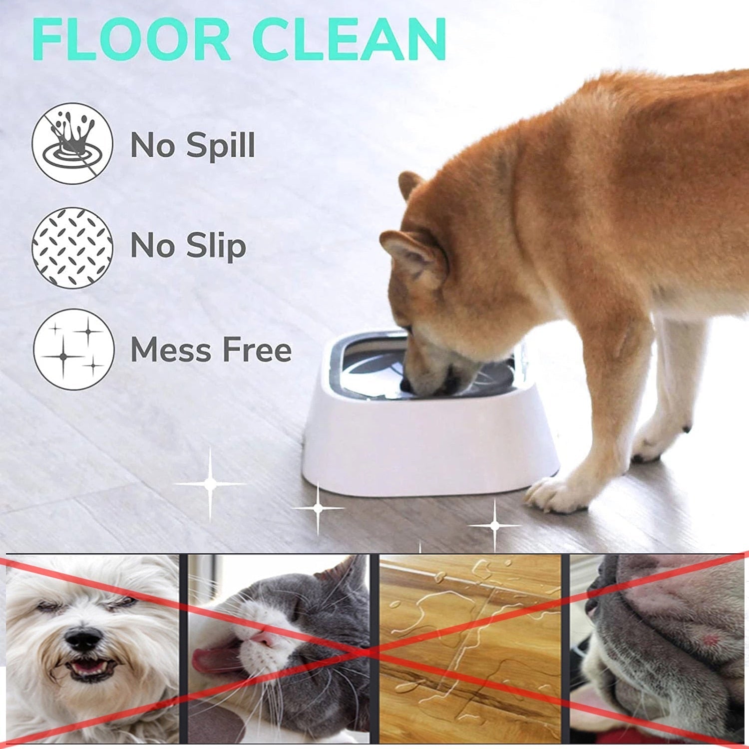 Spill-Proof Pet Travel Water Bowl by HugMyPaws